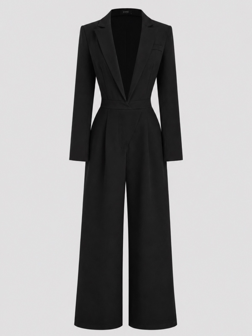 NA-KD Black Blazer Style Jumpsuit | XXS